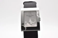 [MINT] Christian Dior D78-1092 Rectangular Women's Watch Silver Dial Swiss Made