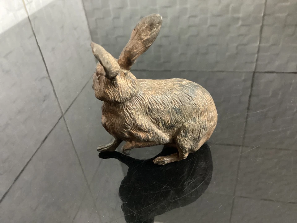 Pierre Chenet - Lièvre   - Sculpture en bronze - Photo 2/3