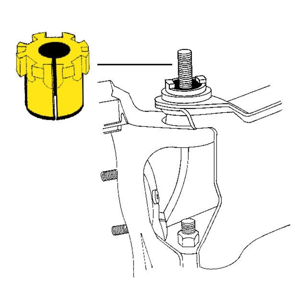 MOOG Front Alignment Caster / Camber Bushing for 1980-1996 FORD F-150 4WD - Image 2 of 3