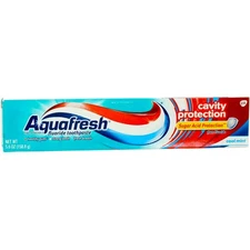 3 Pack Aquafresh Cavity Protection Fluoride Toothpaste, Cool Mint, 5.6 oz