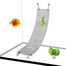 Bearded Dragon Hammock Lizard Climbing Net Collapsible Reptile Climbing Mesh Bri