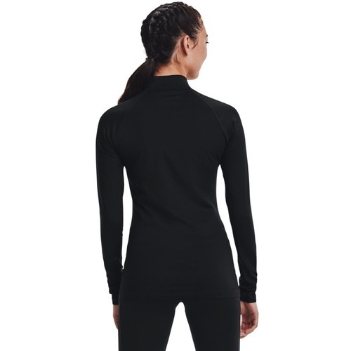 Under Armour 1365393 Womens UA Tactical ColdGear Infrared Base Mock Shirt, Black - Picture 4 of 5