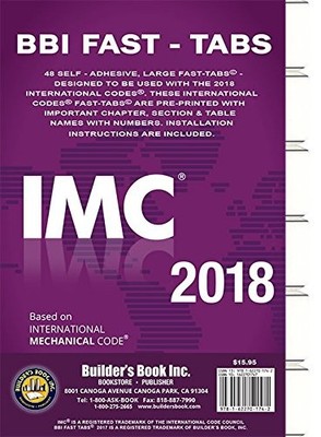 2018 International Mechanical Code (IMC) Fast Tabs by by Builders Book Inc
