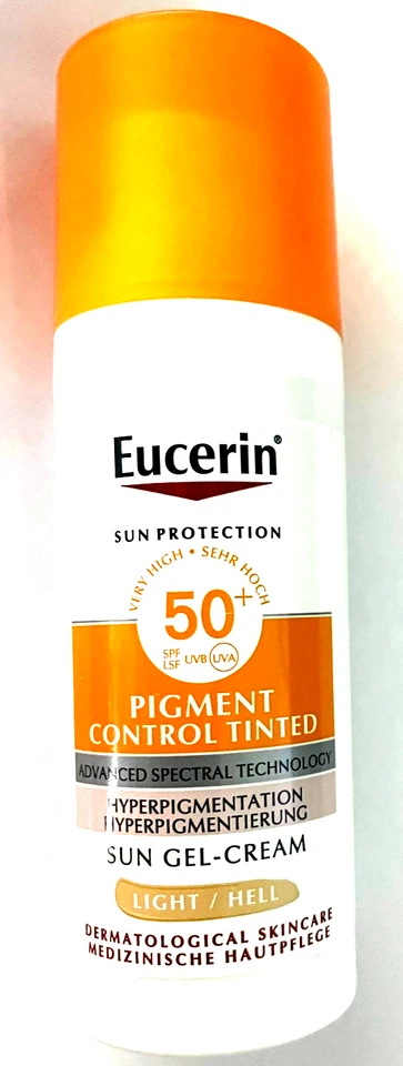 EUCERIN PIGMENT CONTROL TINTED 50+ HYPERPIGMENTATION SUN GEL CREAM LIGHT 50ML