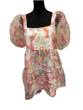 Crosby by Mollie Burch Izzy Mini Dress Palm Beach Marble Size M BEACH PARTY