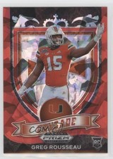 2021 Panini Prizm Draft Picks Crusade Red Ice Prizm Greg Rousseau #179 0tj0