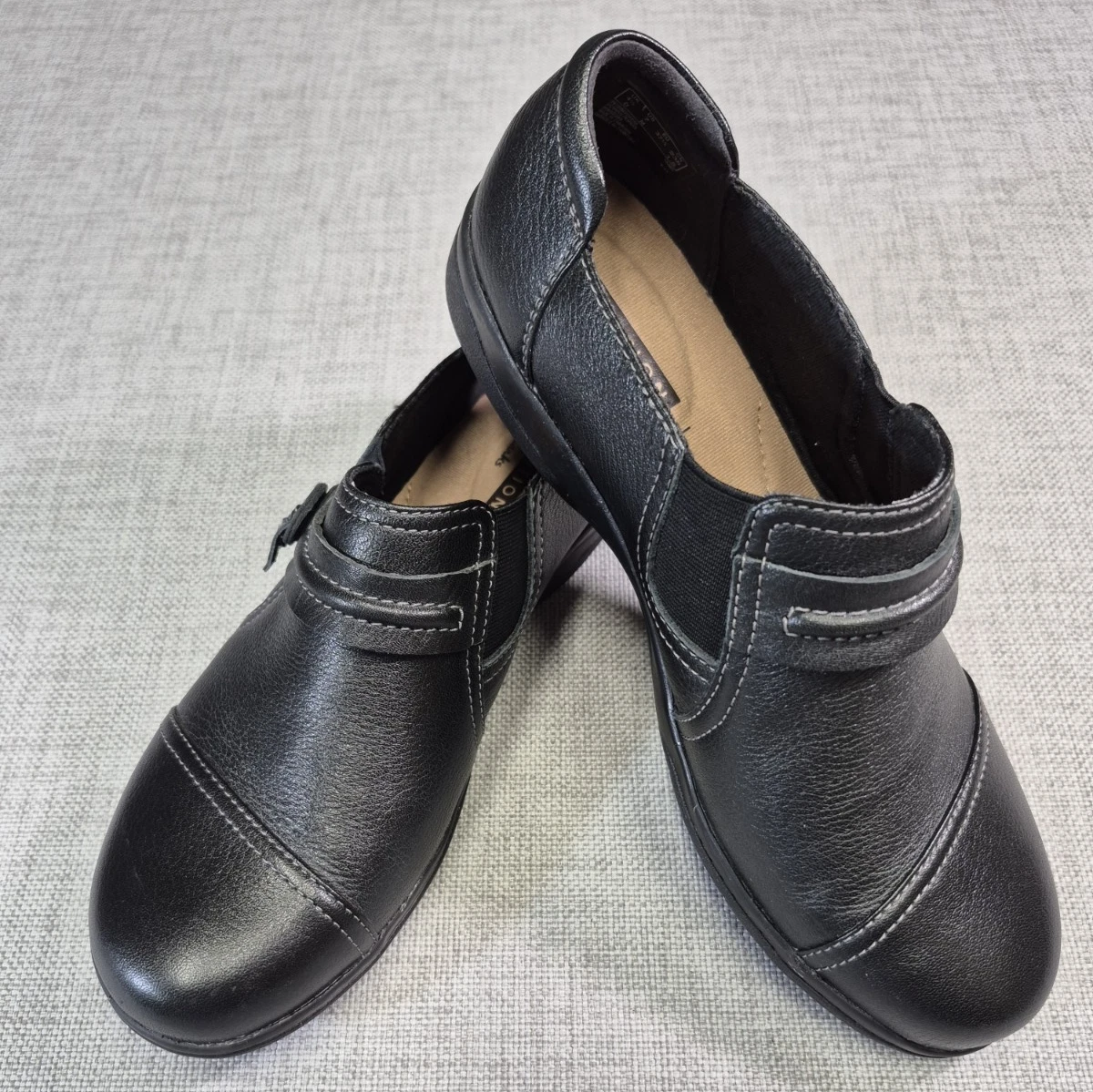 CLARKS Mocassini donna Clark’s Collection Cheyn Madi slip on in pelle nera taglia 7