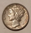 1939-S Mercury Dime 90% Silver Coin In Higher Grade = About Extrafine SHIPS FREE