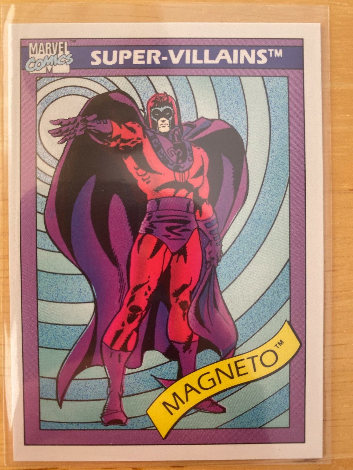 Marvel Universe Series 1 Impel 1990 Pack Fresh Magneto Mint MT! #63
