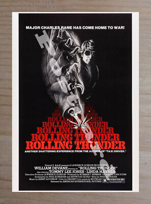 Historic Rolling Thunder 1977 Movie Advertising Postcard