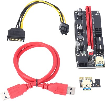 Kopinma GPU Riser Adapter Karte PCIe Riser, VER 009S Pro, PCIe-Express Riser
