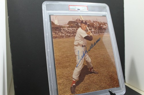 Ted Williams (d.2002) HOF Autographed 8x10 Signed PSA Authentic Encased Photo - Picture 7 of 9