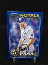 2024 Topps Update John Schreiber US60 Royal Blue Parallel Kansas City Royals 
