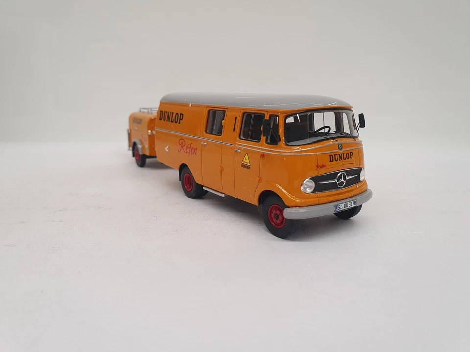 1/43 SUPER RARO MERCEDES-BENZ L319 CAJA DUNLOP CON COLGANTE 1961 NEO 96805 Foto 4 de 4
