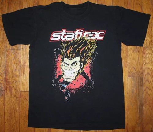 2000'S ALSTYLE Static-X Band T-Shirt, Made in USA, Men's XXL cotton black type Vintage Second Hand