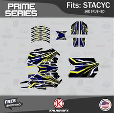 Graphics Kit for STACYC 16E Brushed Electric Bike Prime-yellow