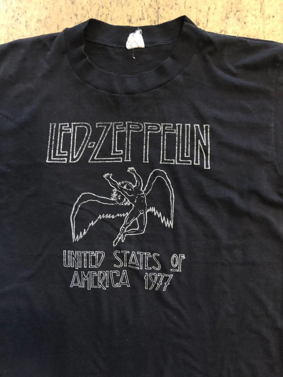 Vintage Led Zeppelin Shirt T Shirt 1977 American Tour T Actually From 1977