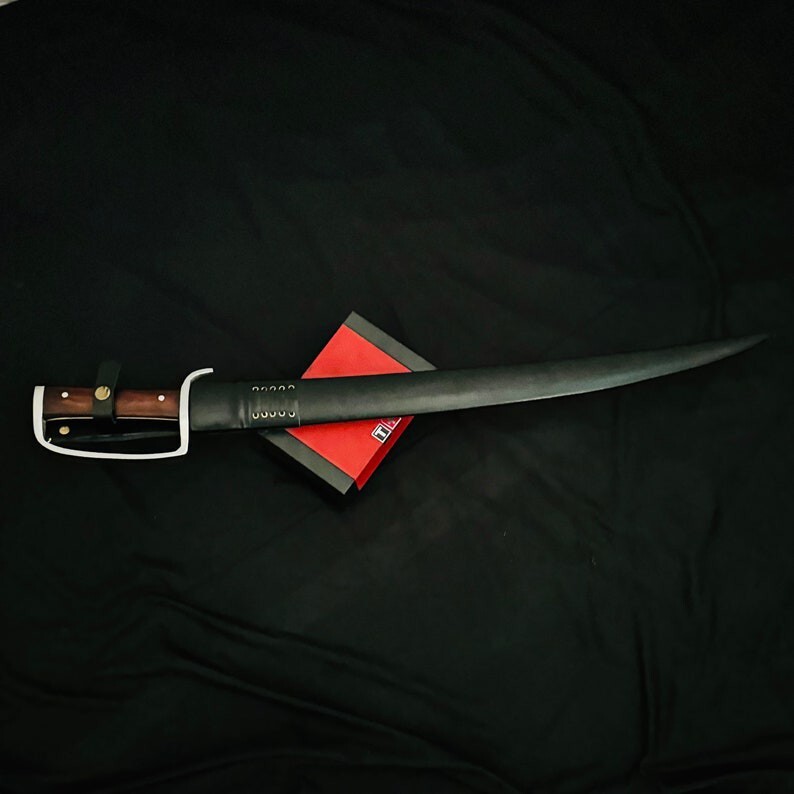 Custom Handmade Carbon Steel Blade Survival Saber Sword | Hunting Sword Camping