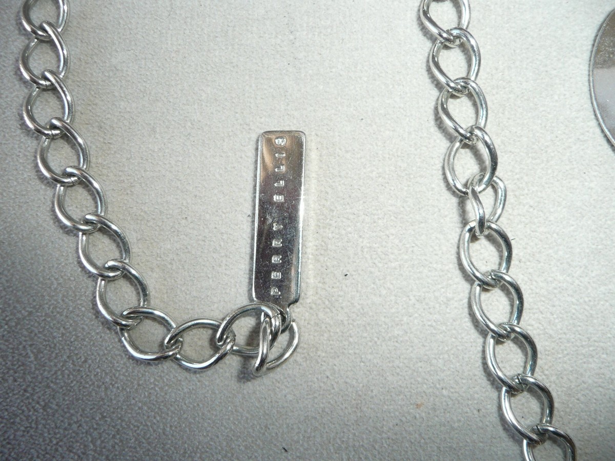 Perry Ellis Womens Silver Metal Open Link Chain 36” Belt or 