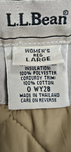 LL Bean Vintage Women’s Barn Jacket Quilted Lining Corduroy Details Read - Picture 5 of 12