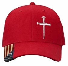 3 Nails Christian Embroidered Hat - Jesus Hat Various Color Choices Christ Hat