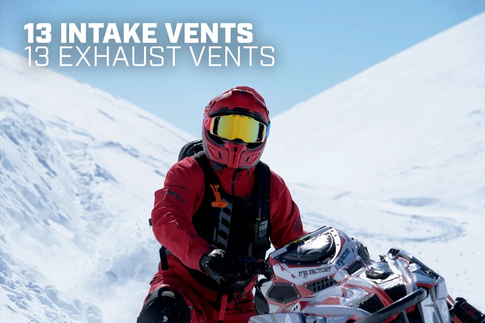 Casco de moto de nieve KLIM T1 Freeride solo ECE Foto 2 de 4