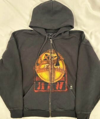 関税込【CACTUS JACK】CJ × WWE WRESTLEMANIA HOODIE Travis Scott x WWE Wrestlemania Hoodie Black Men's - SS25 - US