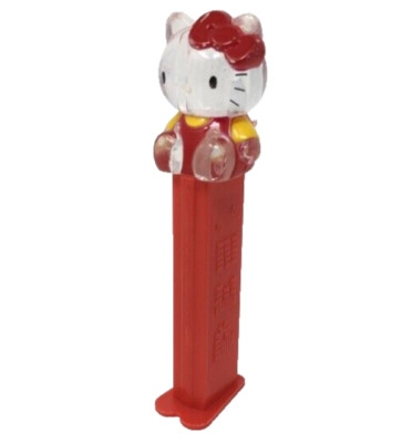 PEZ - 2013 Euro Crystal Hello Kitty transparent mit roter Schleife - 11,5 cm (12