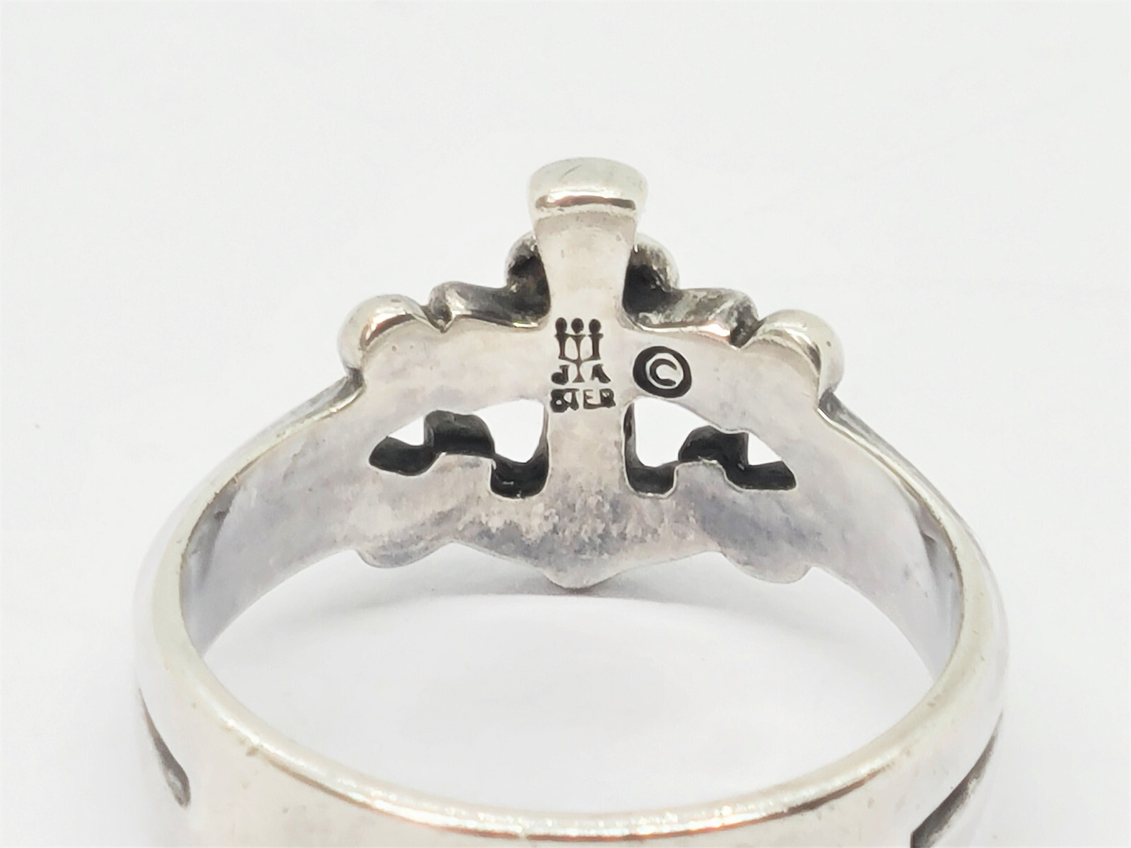 James Avery Faith Hope Love Anchor Ring Retired Rare … Gem