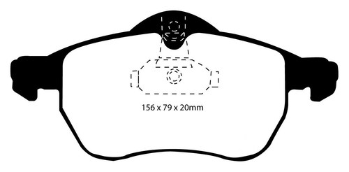 NEW EBC REDSTUFF FRONT AND REAR BRAKE PADS KIT PERFORMANCE PADS PADKIT2059 - Picture 2 of 6