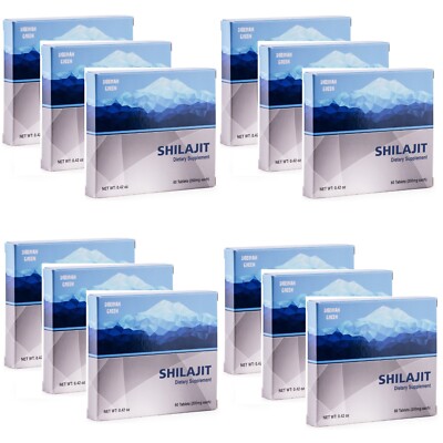 720 (12x60 Pack) Altaic Pure Shilajit Mumijo Dry Drops Resin Natural & Organic