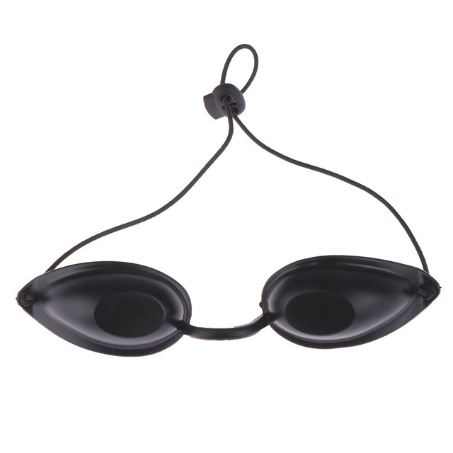 Flexible Uv Eye Protection Indoor & Outdoor Sunbed Tanning Goggles Be