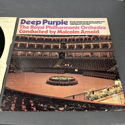 Deep Purple w/ Royal Philharmonic Orchestra 33 rpm LP Vinyl Record Warner Bros