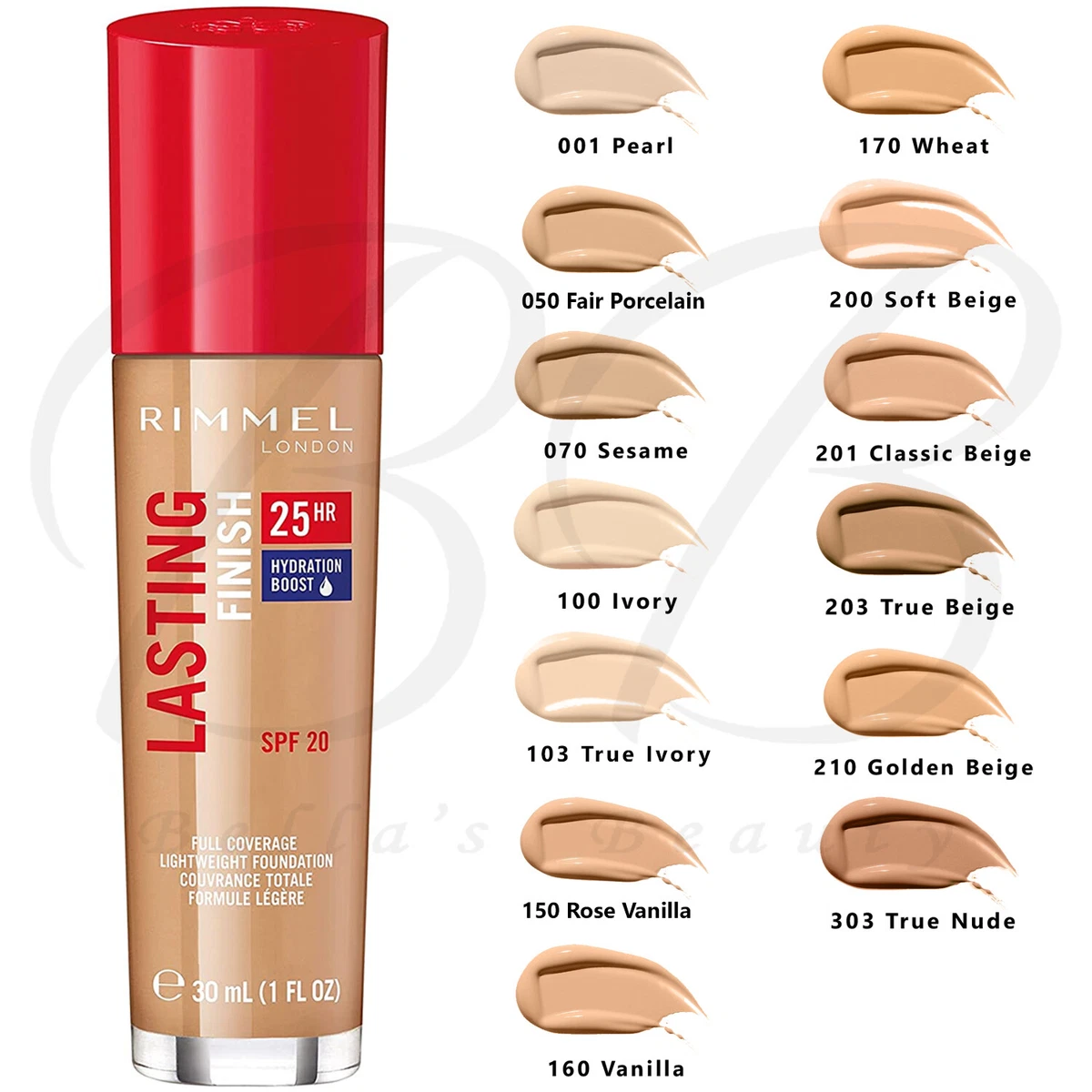 RIMMEL Lasting Finish 25Hr Foundation SPF20 with Comfort Serum