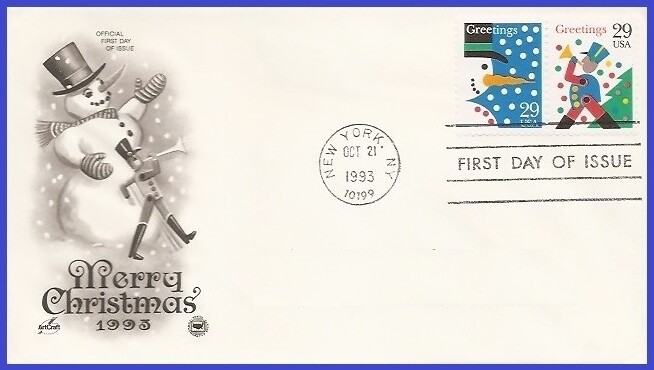 USA5 #2793 U/A PCS ARTCRAFT FDC STR2 Snowman | eBay