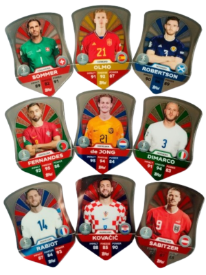 TOPPS MATCH ATTAX EURO 2024 CHROME PRO ELITE SHIELD OLMO RABIOT DE JONG  DIMARCO | eBay