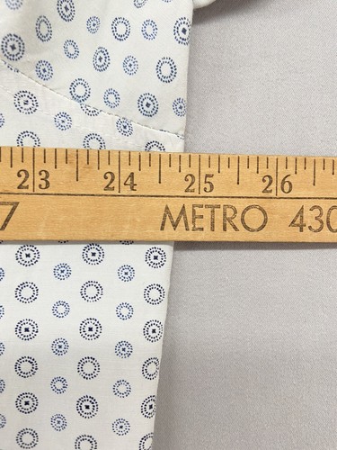Sahara Club Button Shirt Mens XL Short Sleeve White Blue Casual Dress Pocket - Picture 11 of 14