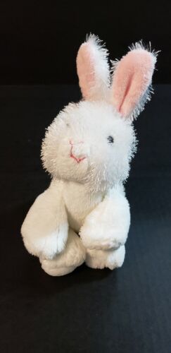 Ganz Lil' kinz  Rabbit HS078, No Code, Stuffed Animal, Cute, White, PRE-OWNED - 第 1/12 張圖片