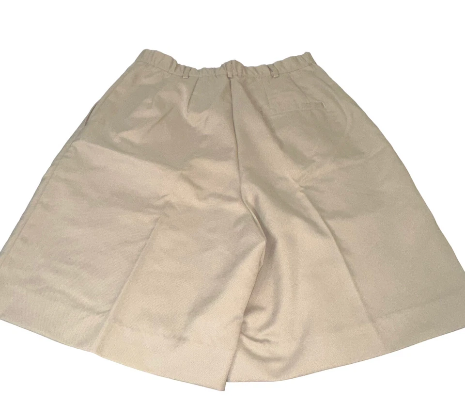 Pantalones cortos de golf plisados delanteros Eddie Bauer para mujer talla 10 beige Foto 2 de 4