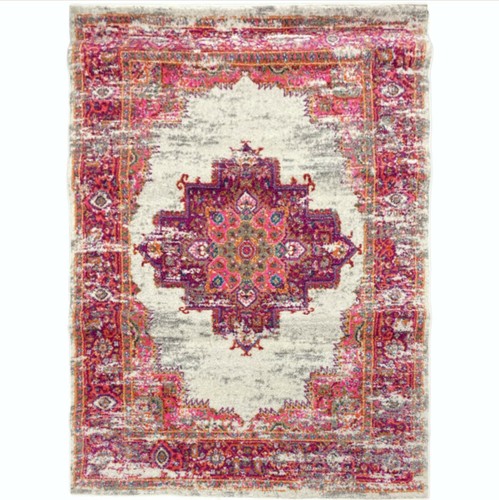 Teppich Passion NOURISON creme & bunt gepunktet 160 cm x 220 cm