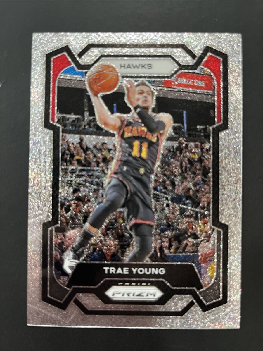 2023-24 Panini Prizm TRAE YOUNG Ultra-Rare Glitter Prizm SSP 2023-24 Panini Prizm TRAE YOUNG Ultra-Rare Glitter Prizm SSP
