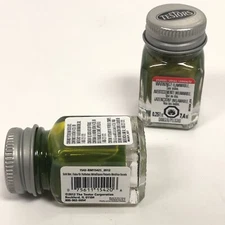 2 Bottles TESTORS Enamel Model Paint 0.25 fl oz Each Flourescent/Metal Flake