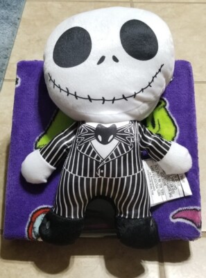 Nightmare Before Christmas Plush Jack Character Plush and Blanket Throw Set