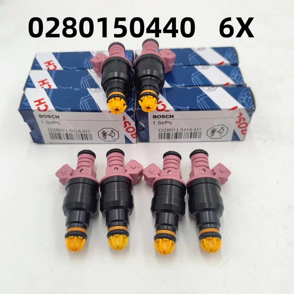 6 inyectores de combustible 0280150440 1996-2000 para BMW Z3 M3 328is 328i 2,8 L 3,2 L Foto 2 de 4