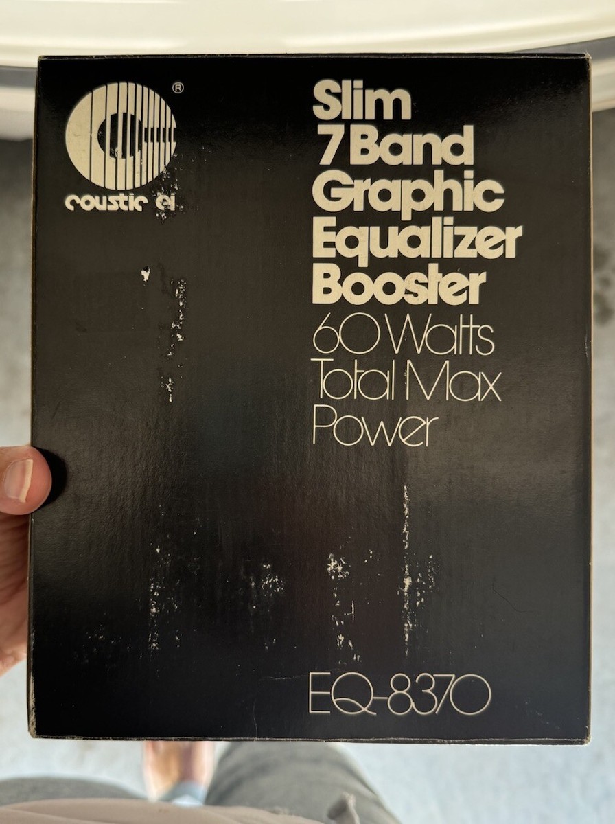 Old School Coustic EQ-8370 Car Graphic Equalizer Vintage In