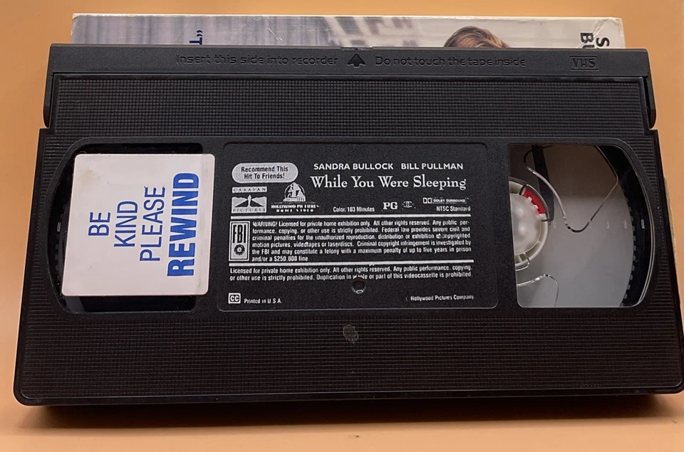 While You Were Sleeping VHS 1995 Sandra Bullock **Buy 2 Get 1 Free** - Image 3 of 3