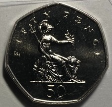 Great Britain 50 Pence 1995 - Britannia - 7-sided - Brilliant Uncirculated