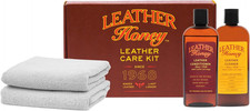 Complete Leather Care Kit: Cleaner, Conditioner, 2 Cloths. Non-Toxic Leather Car