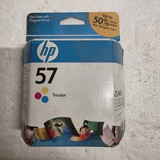 HP 57 Tri-color Print Ink Genuine Sealed New Photosmart 100 130 7150 7350 7550-W