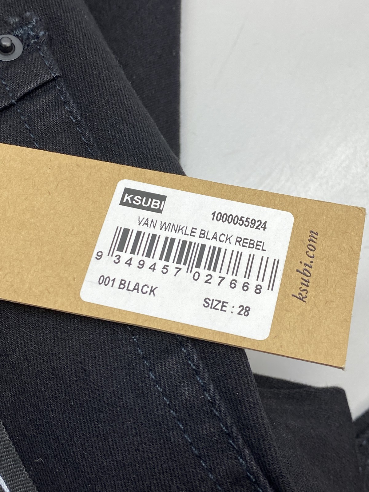 Ksubi Mens Jean Black Size 28 Van Winkle Rebel Mid Rise Skinny Fit Stretch Denim thumbnail 13